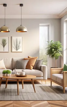Living area interior design